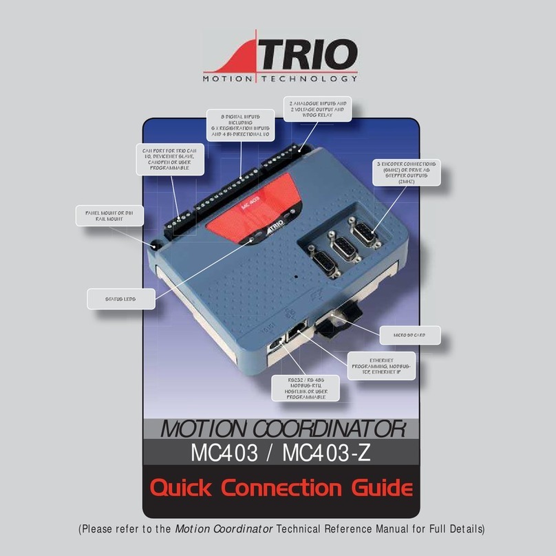 Trio MC403 Quick connection guide