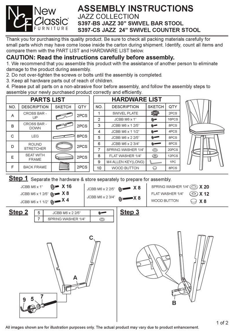 New Classic Furniture JAZZ S397-BS User manual New Classic Furniture JAZZ S397-BS User manual