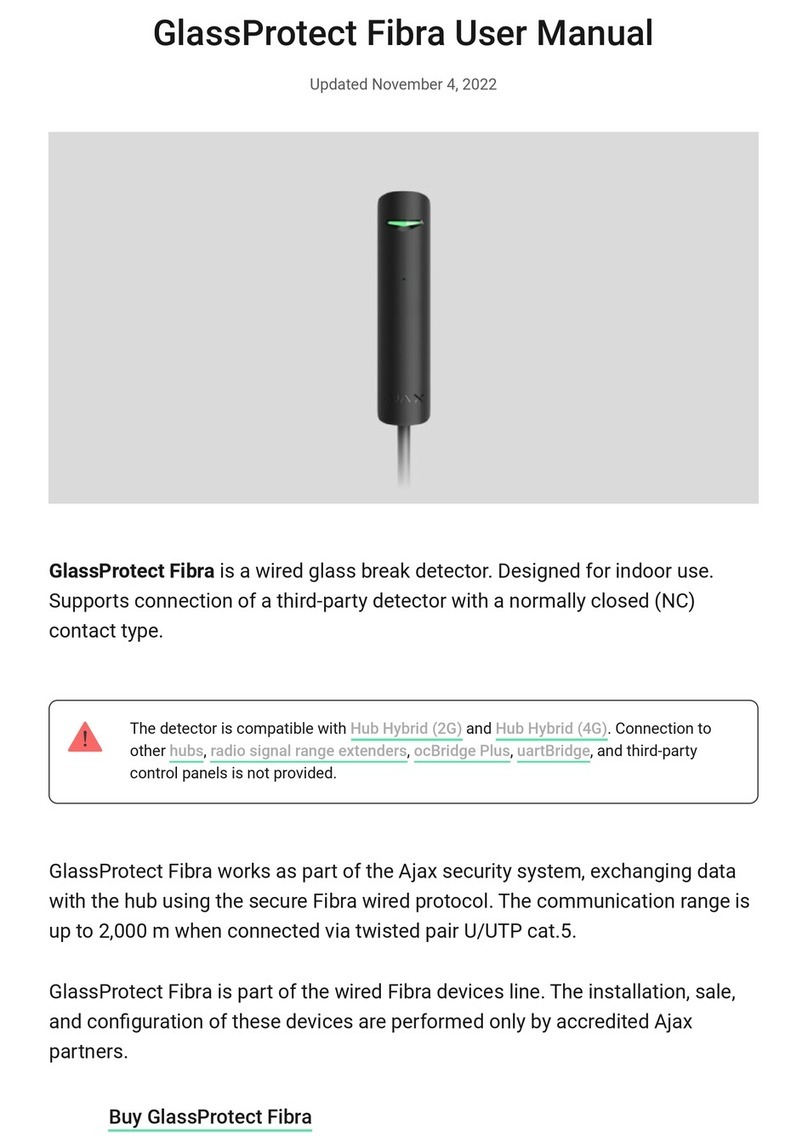 AJAX GlassProtect Fibra User manual