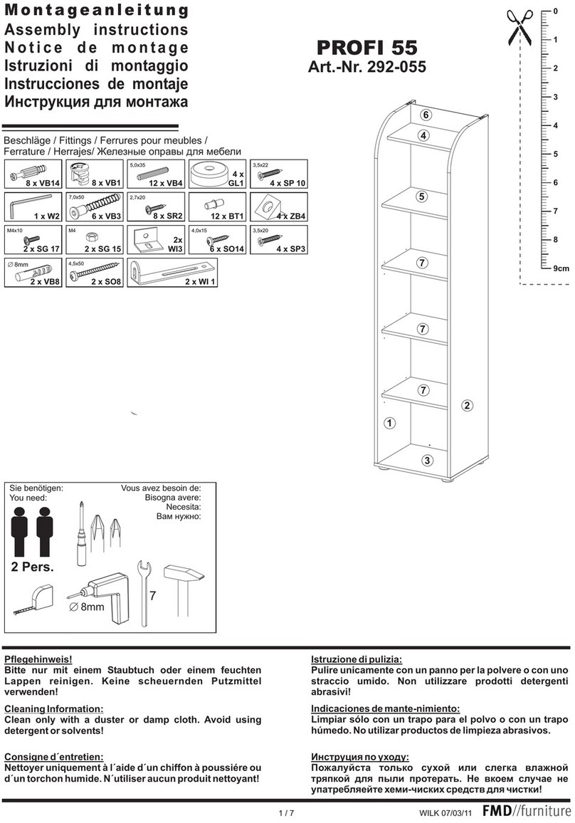 FMD Furniture PROFI 55 User manual