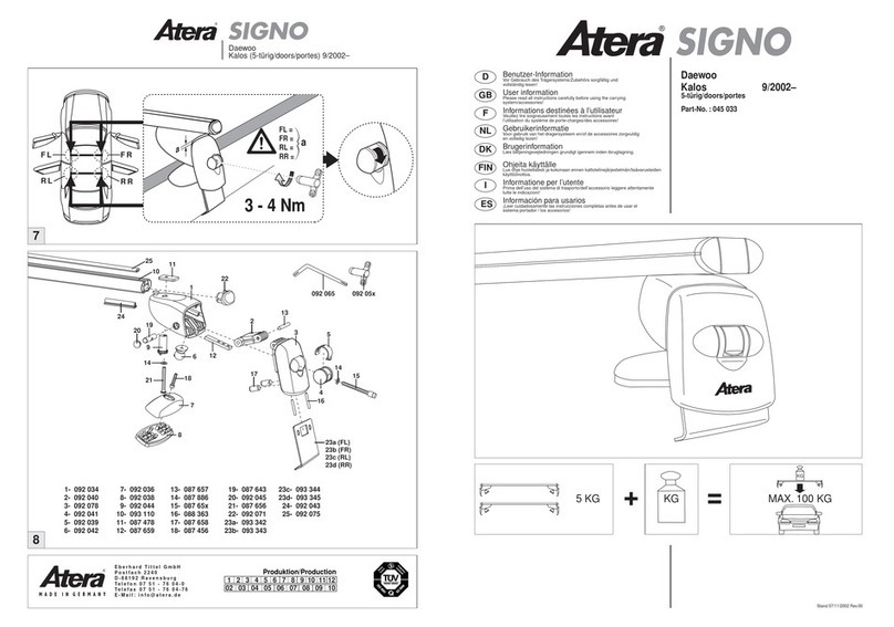 Atera SIGNO 045 033 User information
