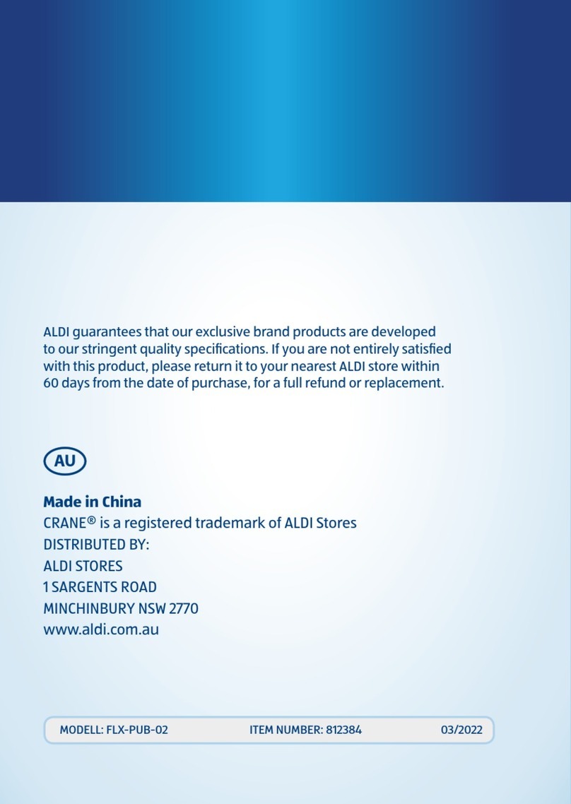 Crane FLX-PUB-02 User manual