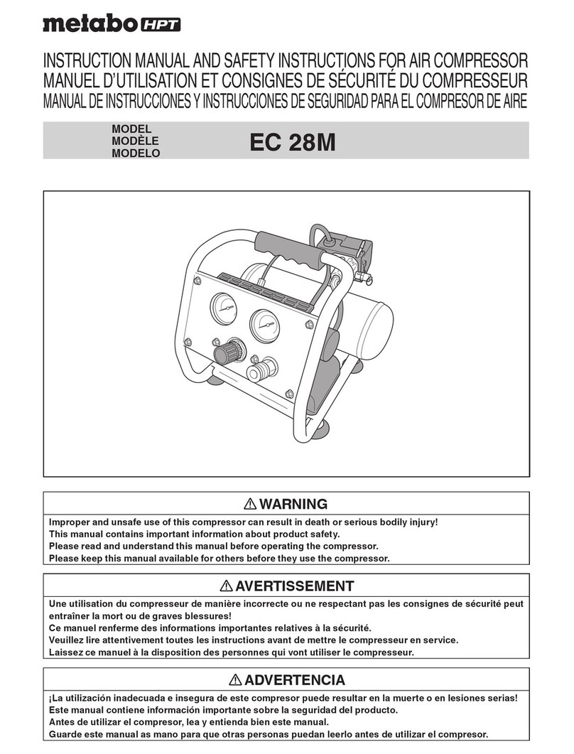 Metabo HPT EC28M Operating and installation instructions