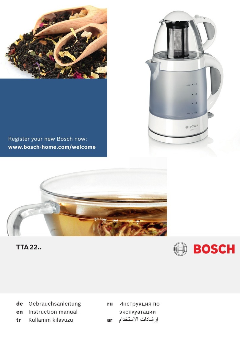 Bosch TTA 22 Series instruction manual