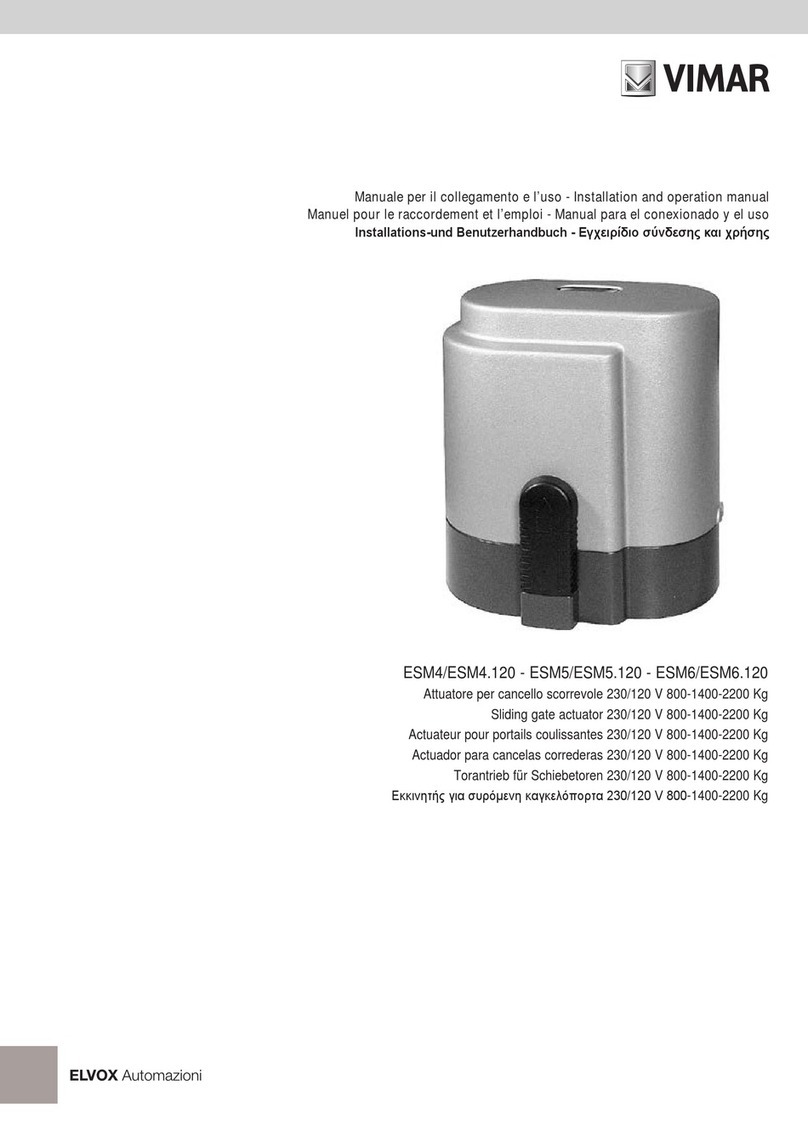 Vimar ESM4/ESM4.120 Installation and operation manual