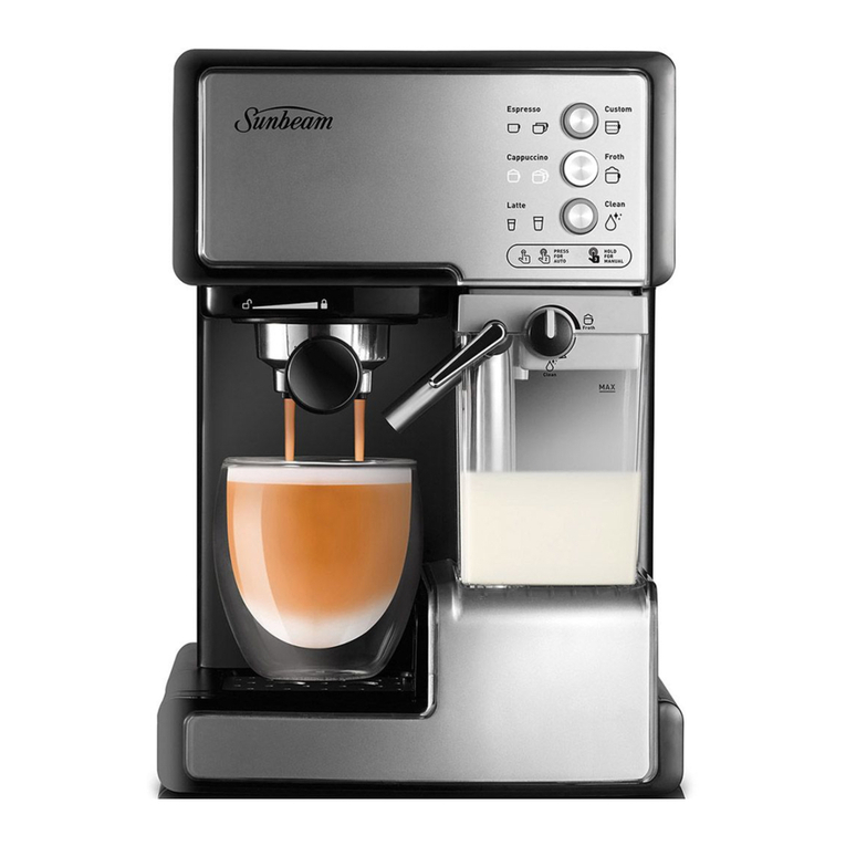 Sunbeam CAFE BARISTA EM5000 User manual