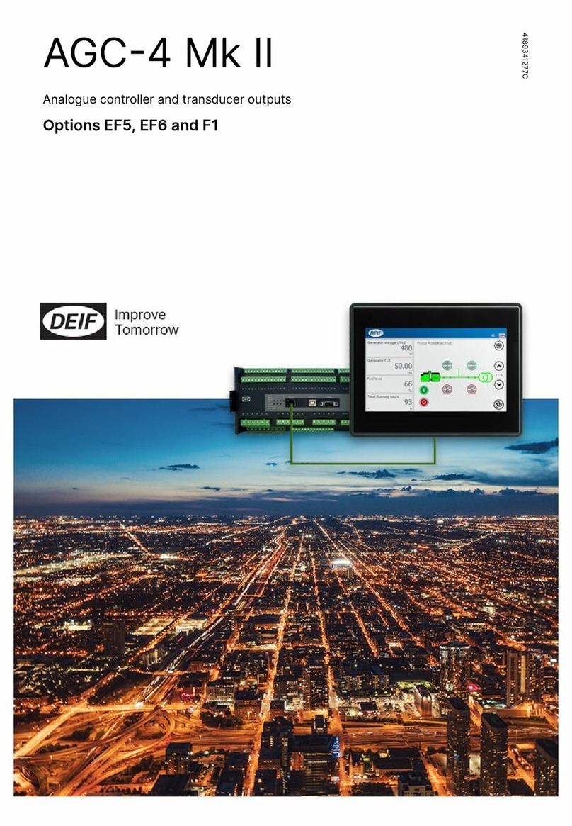 Deif AGC-4 Mk II User manual