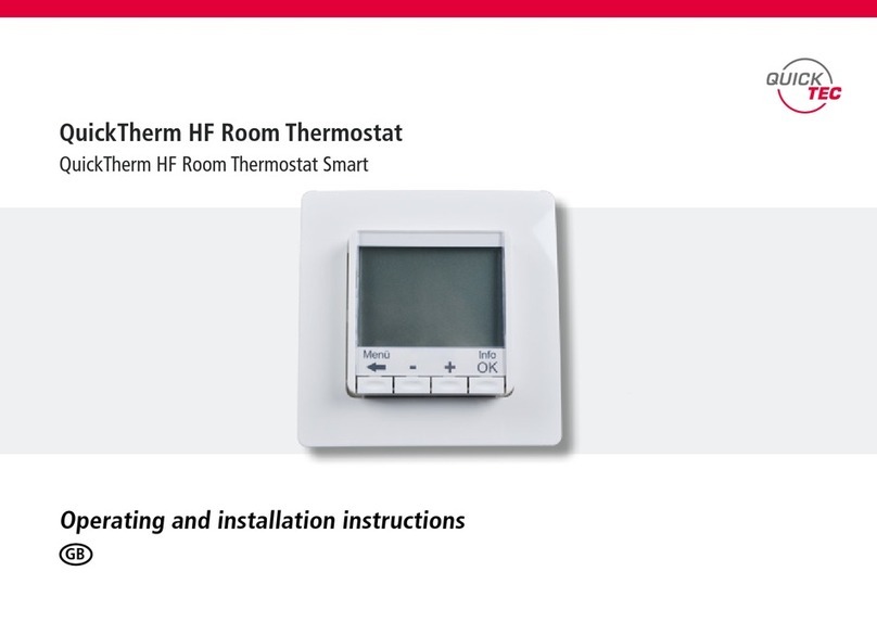 QuickTec QuickTherm HF Operating and installation instructions