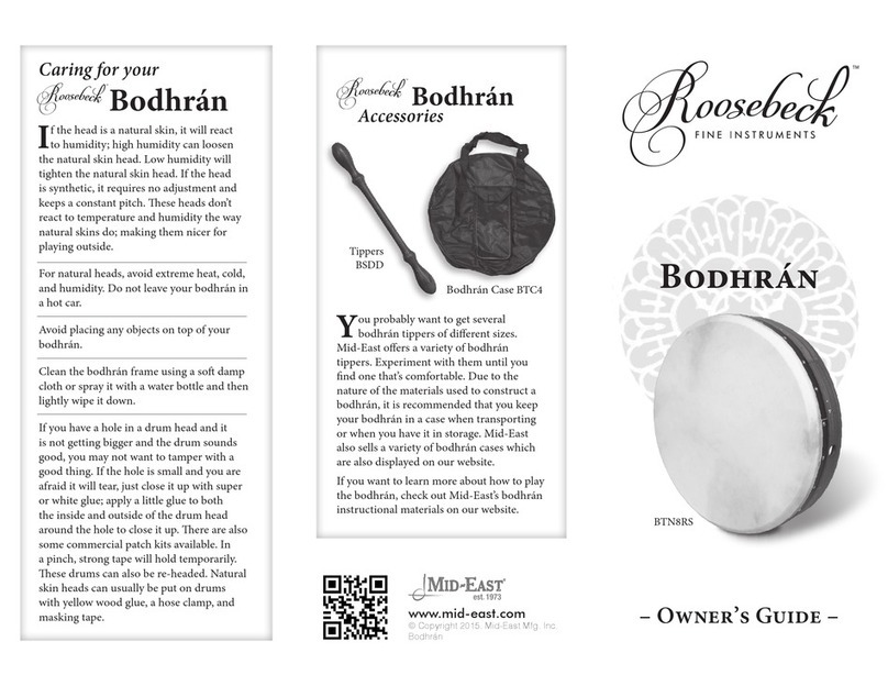Roosebeck Bodhran User manual
