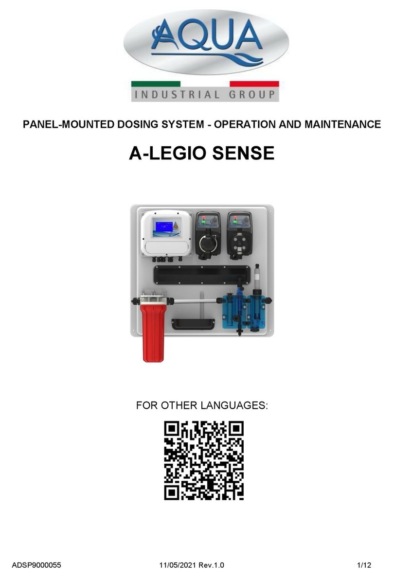 Aqua A-LEGIO SENSE Operation and maintenance manual