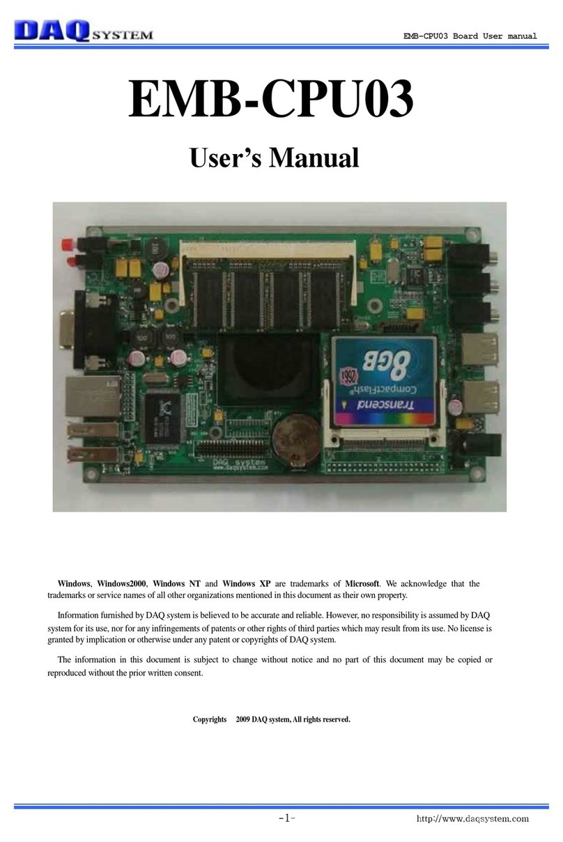 DAQ system EMB-CPU03 User manual DAQ system EMB-CPU03 User manual