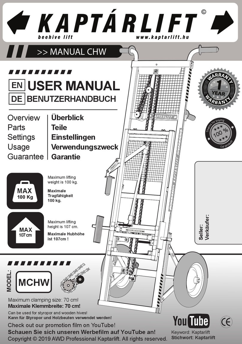 KAPTARLIFT MCHW user manual