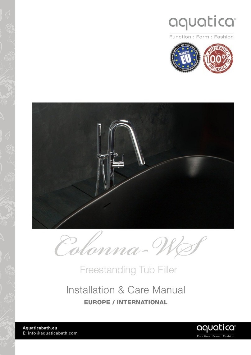 Aquatica Digital Colonna-WS Installation & Care Manual