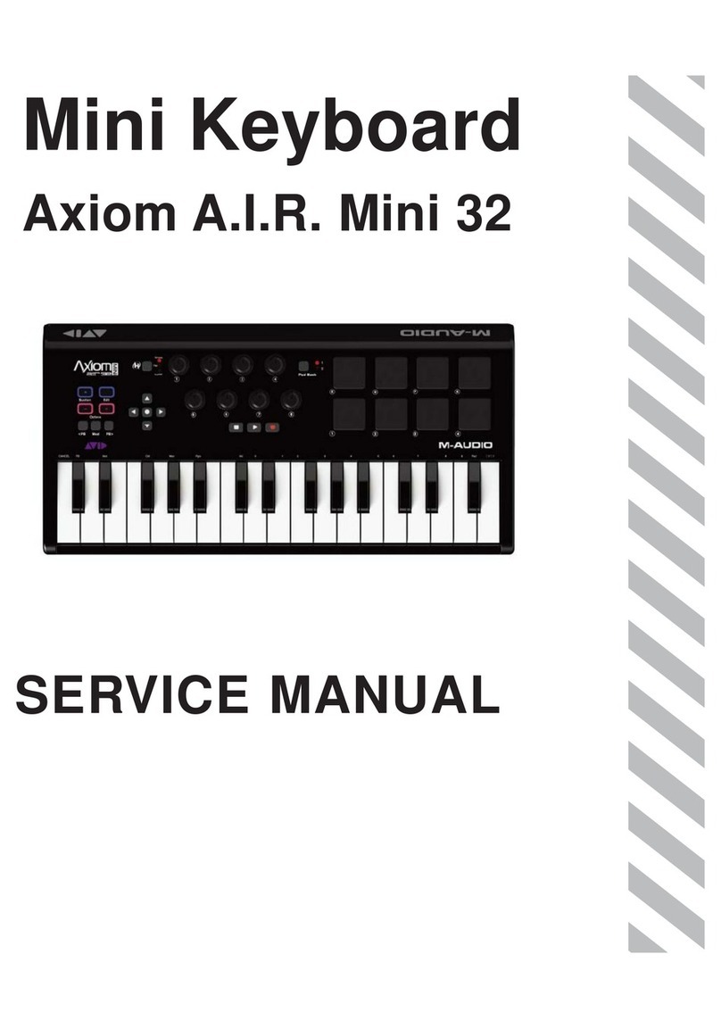M-Audio Axiom A.I.R. Mini 32 Service manual
