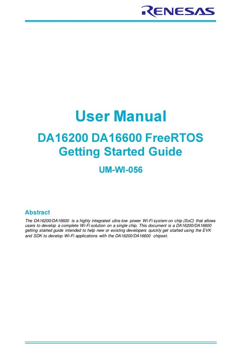 Renesas FreeRTOS DA16200 User manual