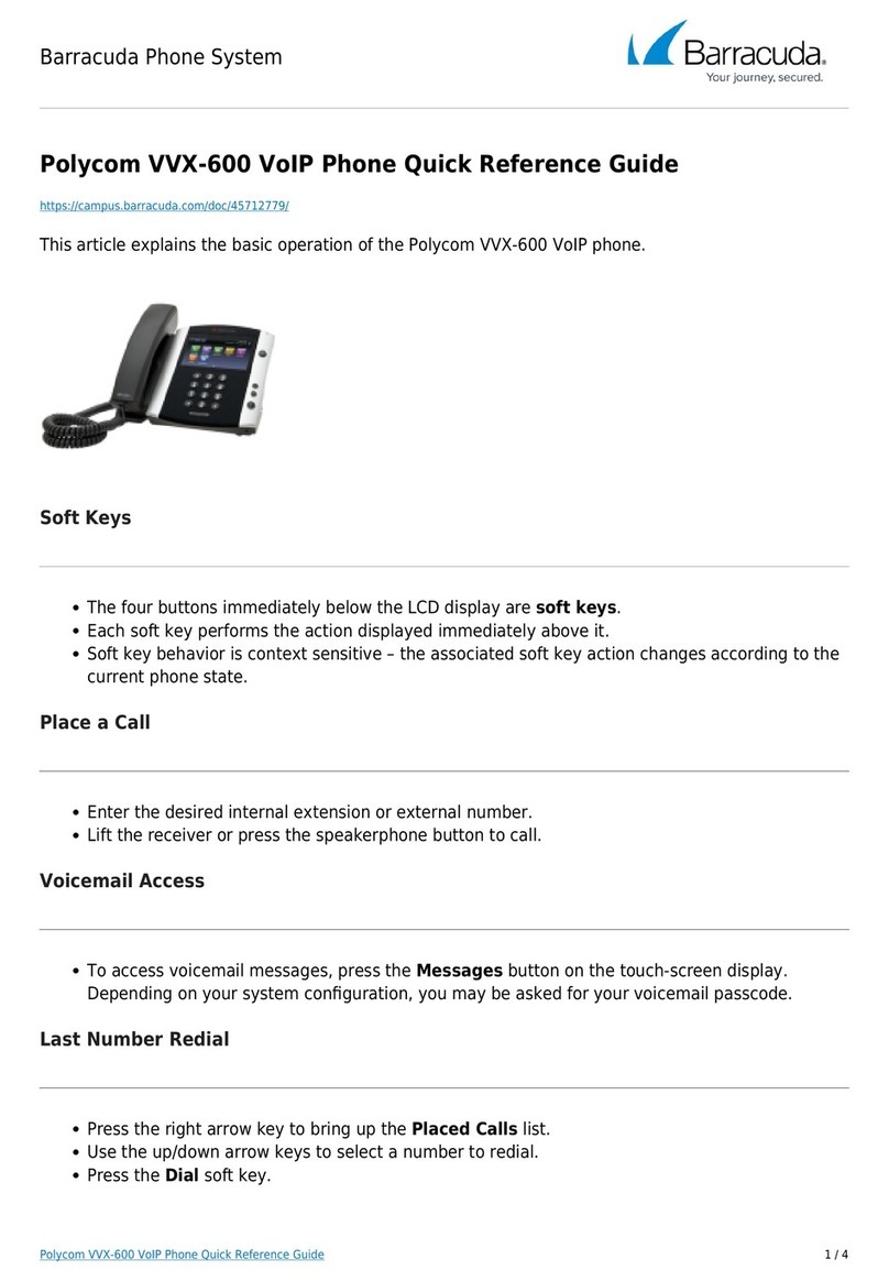 Polycom VVX 600 series User manual