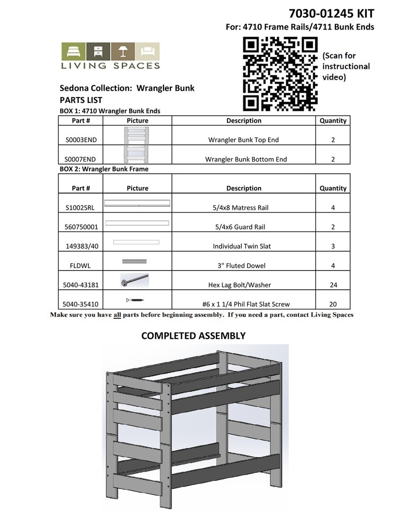 Living Spaces Sedona 7030-01245 KIT User manual