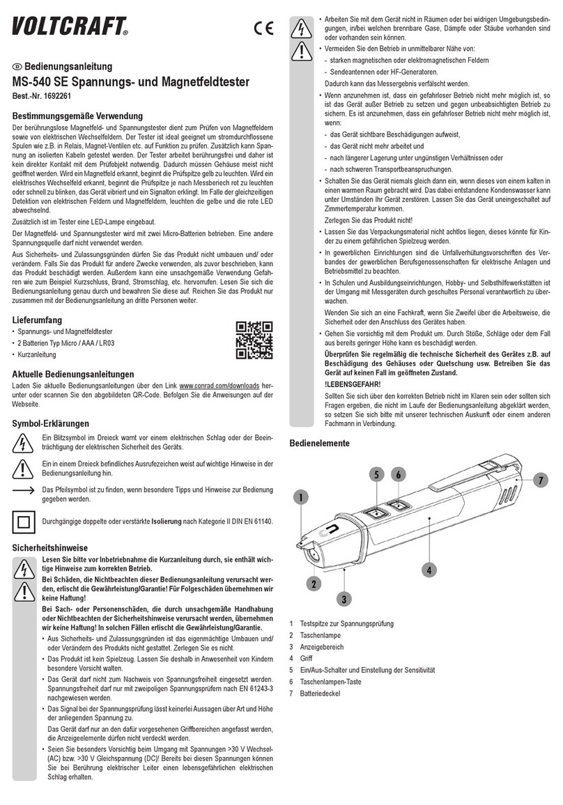 VOLTCRAFT MS-540 SE User manual