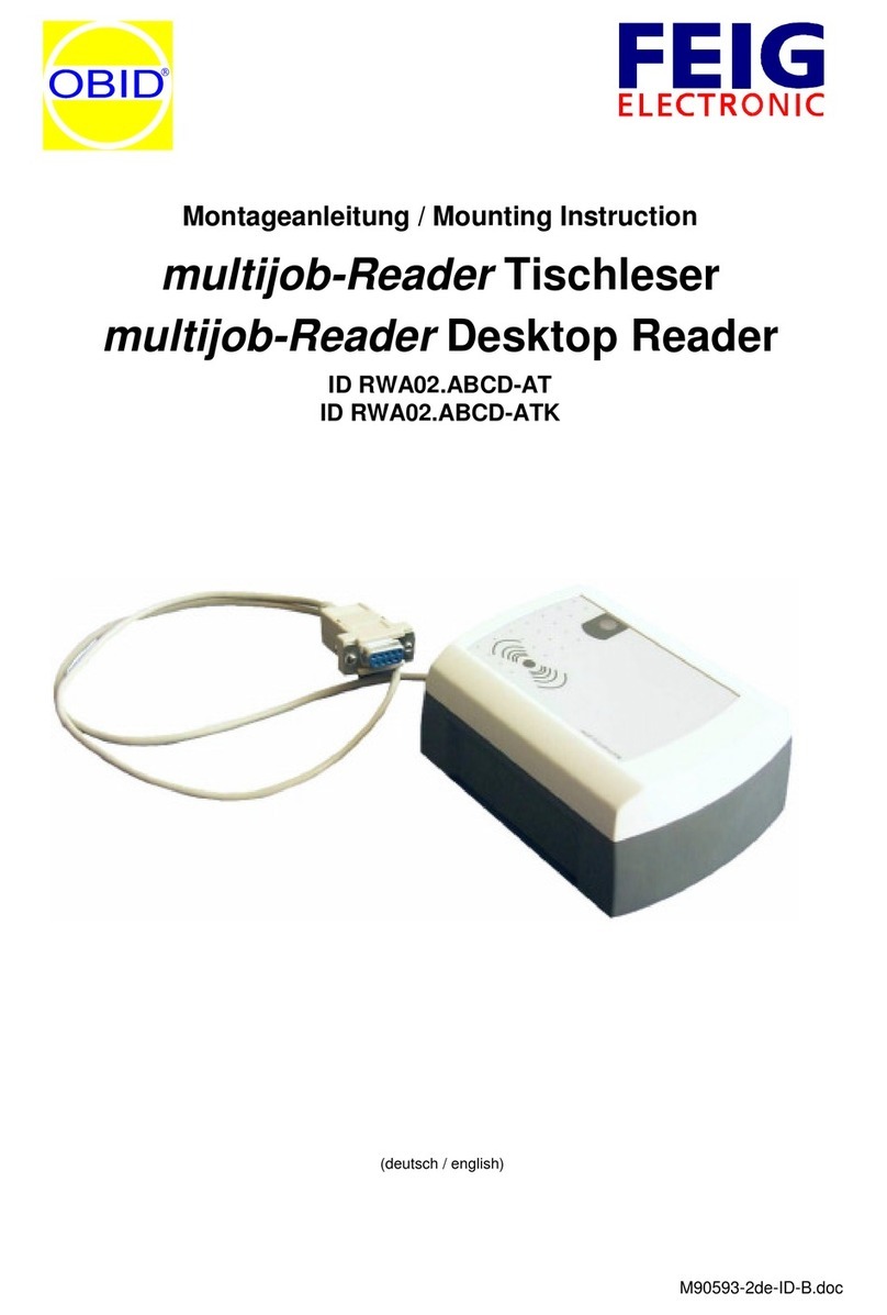 Feig Electronic multijob-Reader Mounting instruction