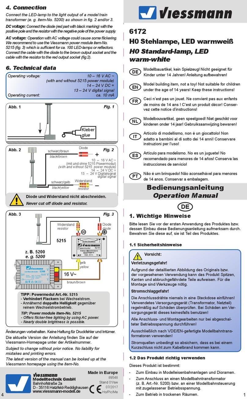 Viessmann 6172 Operation manual