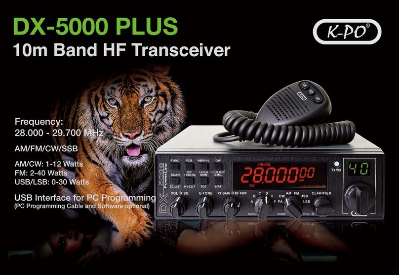 K-PO DX-5000 PLUS manual