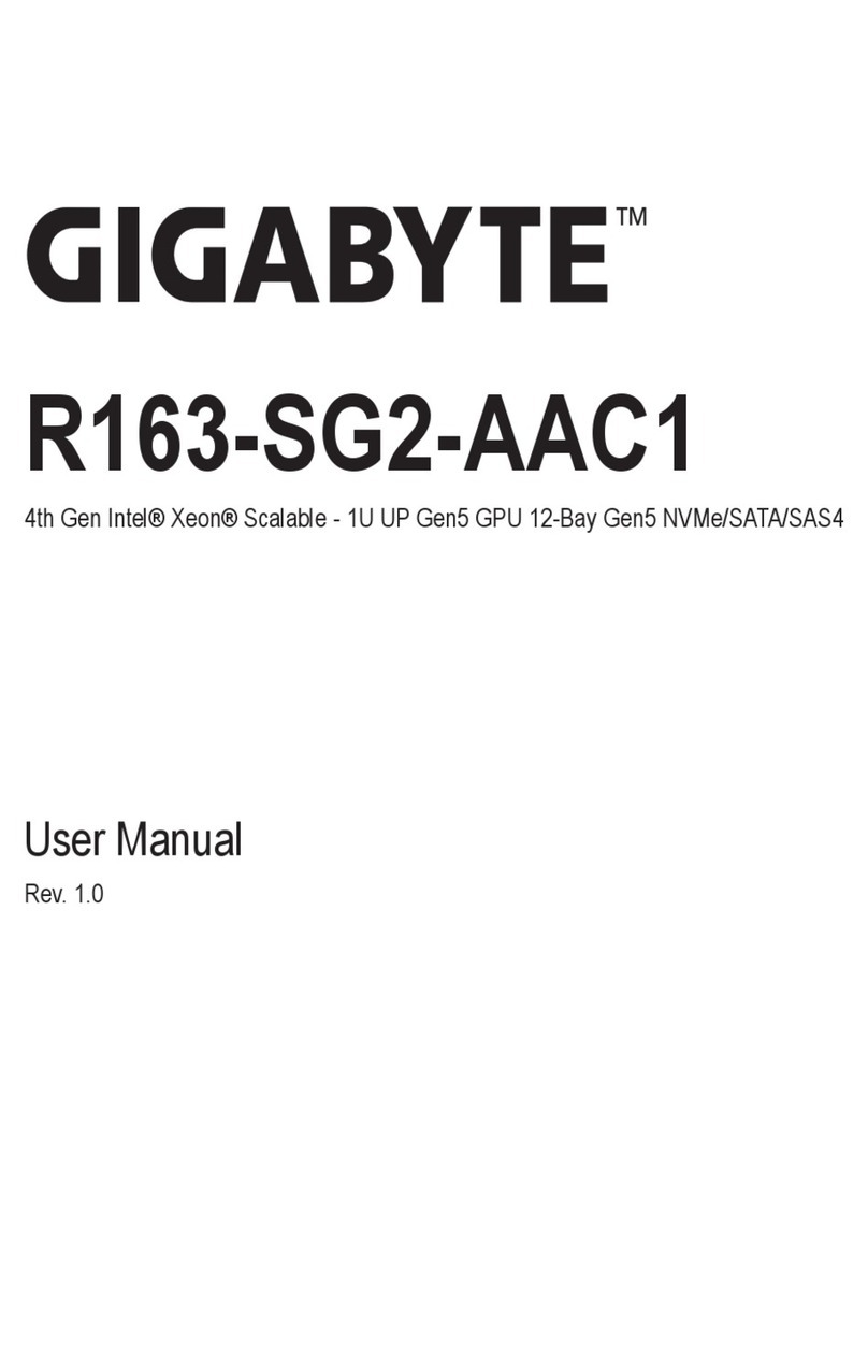 Gigabyte R163-SG2-AAC1 User manual