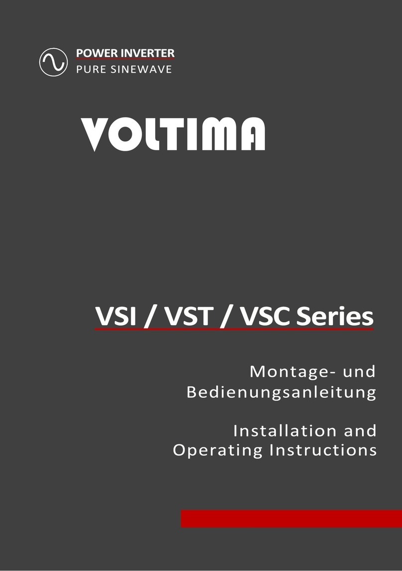 VOLTIMA VST Series Installation and operating instructions