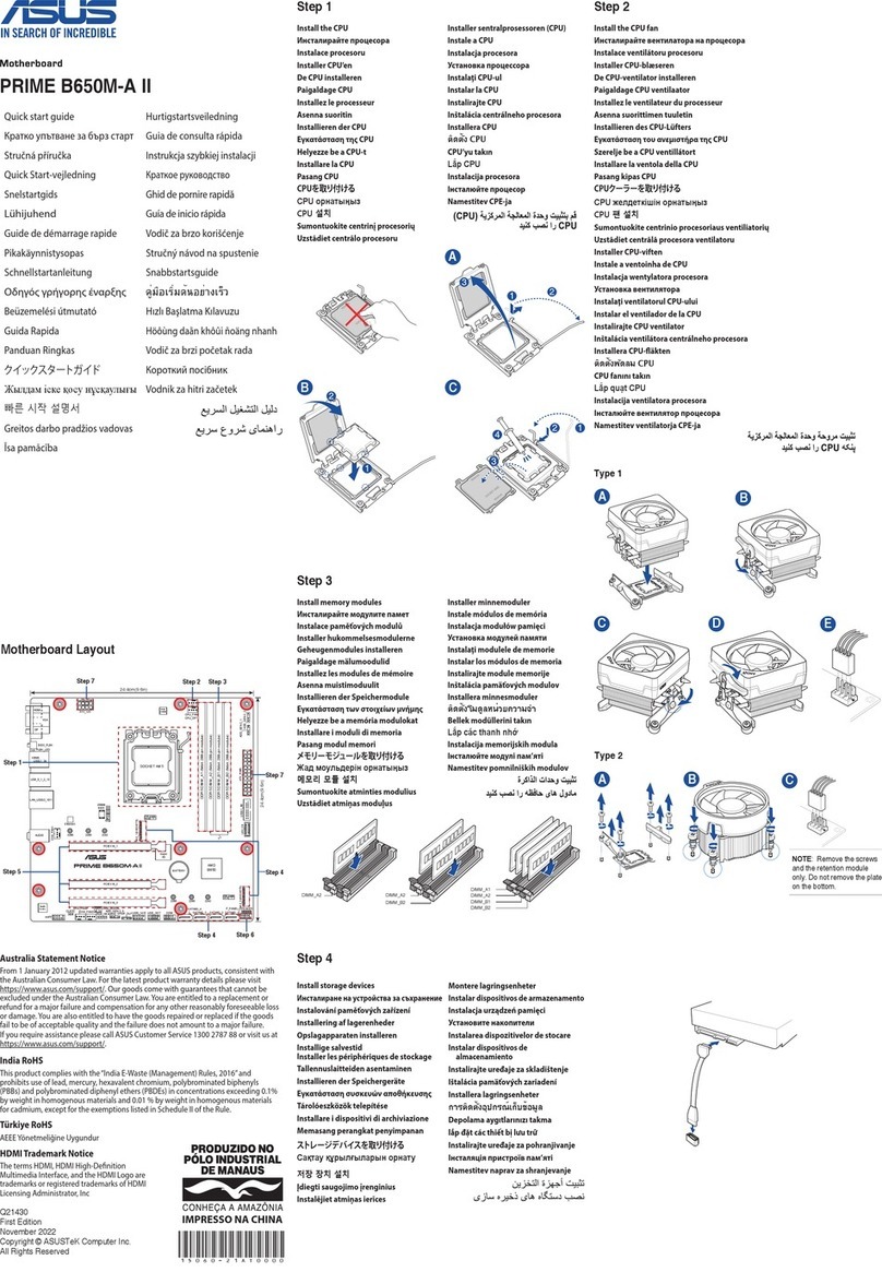 Asus PRIME B650M-A II User manual