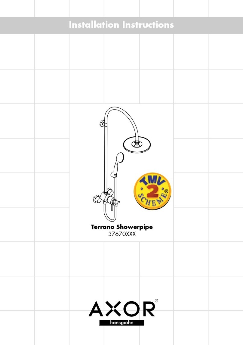 Hans Grohe Axor Terrano 37670 Series installation instructions Hans Grohe Axor Terrano 37670 Series installation instructions