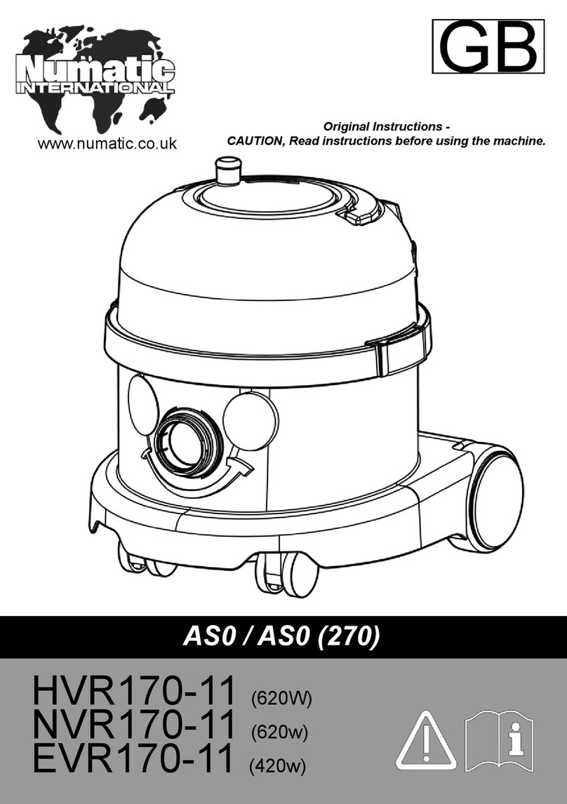 Numatic HVR170-11 Original instructions