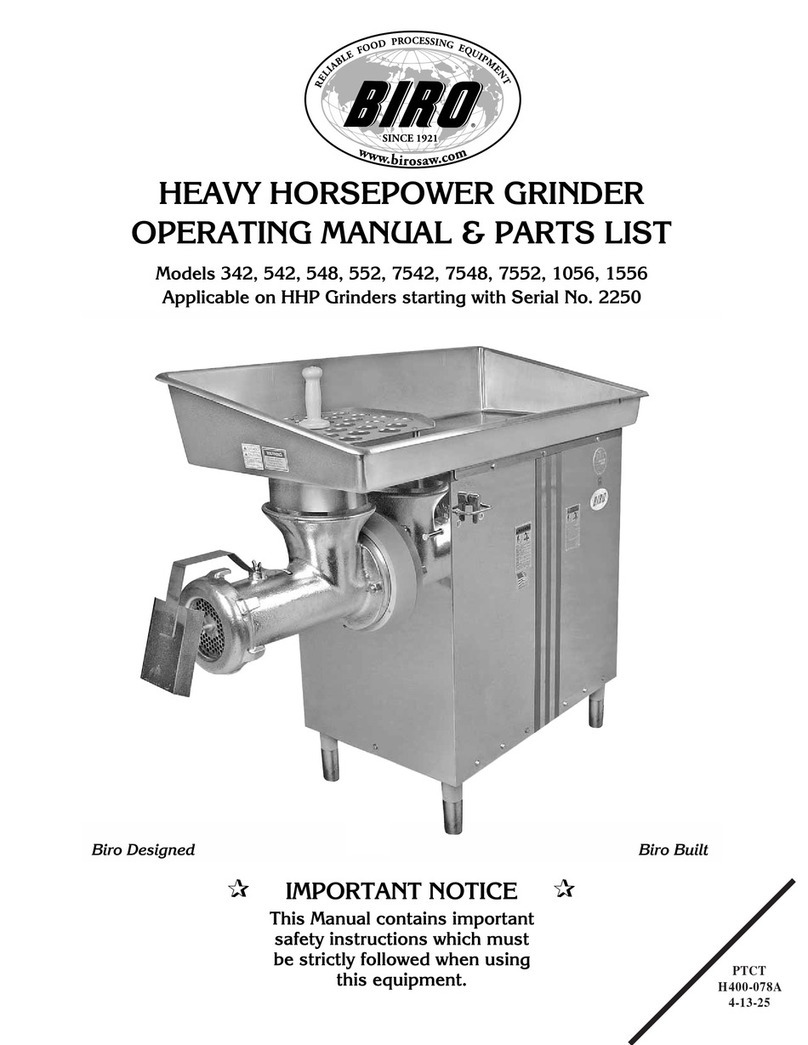 BIRO 542 operating manual