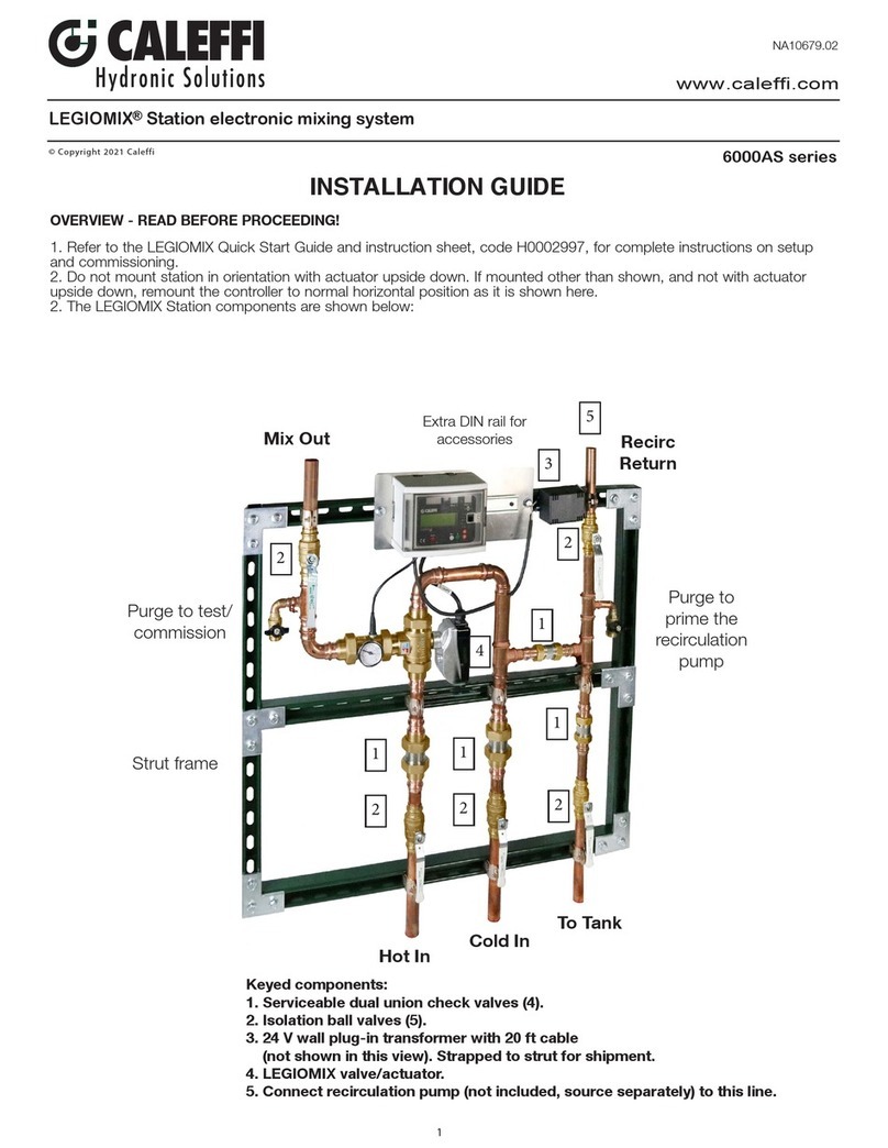 CALEFFI LEGIOMIX 6000AS Series User manual