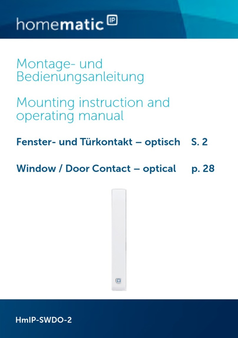 HomeMatic HmIP-SWDO-2 Mounting instruction and operating manual