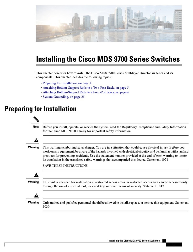 Cisco MDS 9700 Series Installing