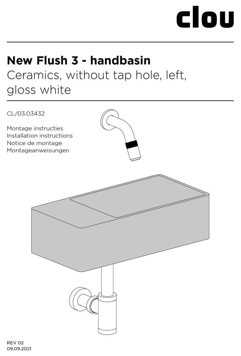 Clou New Flush 3 CL/03.03432 User manual