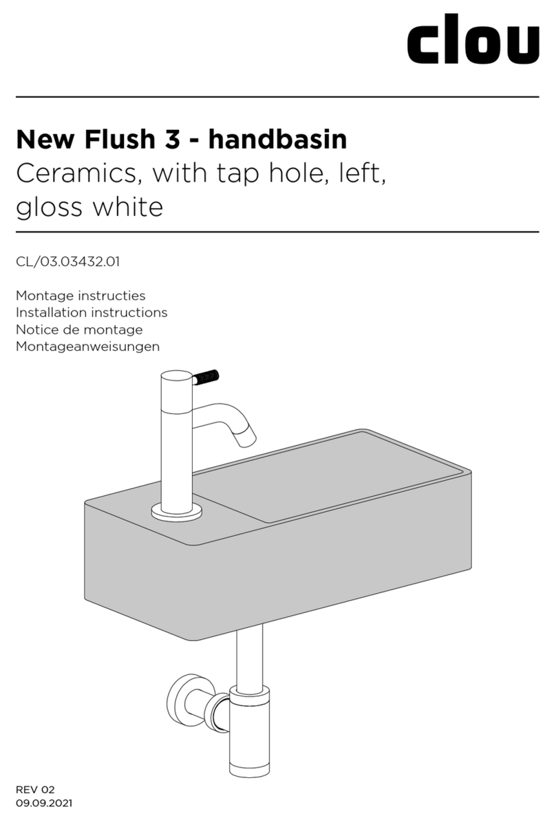 Clou New Flush 3 CL/03.03432.01 User manual