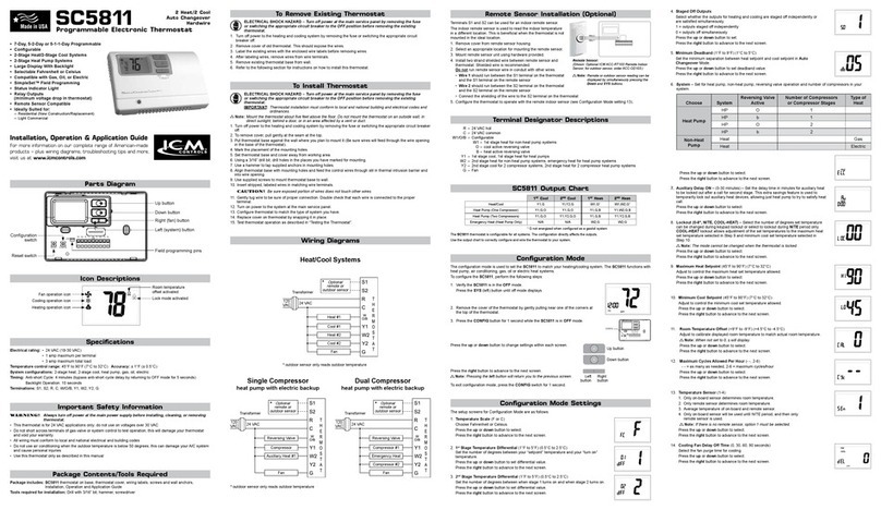 ICM Controls SC 5811 General instructions