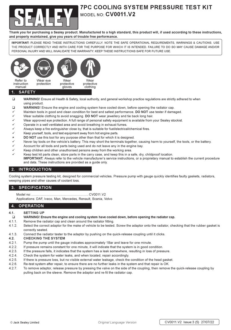 Sealey CV0011.V2 quick start guide