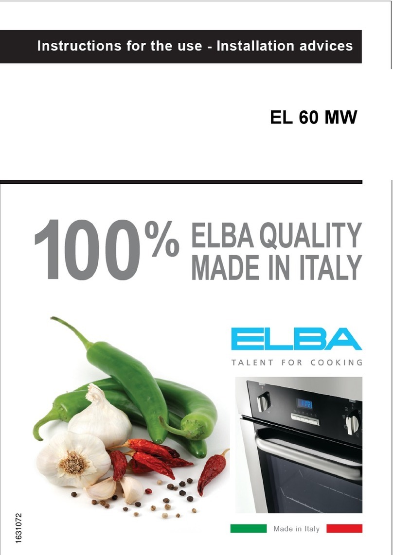 Elba EL 60 MW User manual Elba EL 60 MW User manual