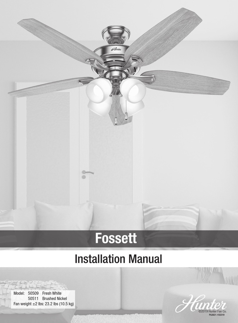 Hunter Fossett 50509 User manual