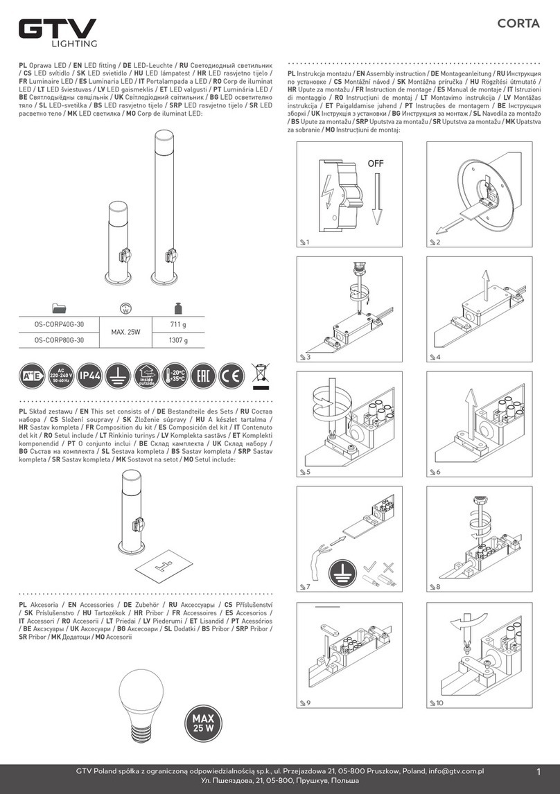 GTV CORTA OS-CORP40G-30 quick start guide GTV CORTA OS-CORP40G-30 quick start guide