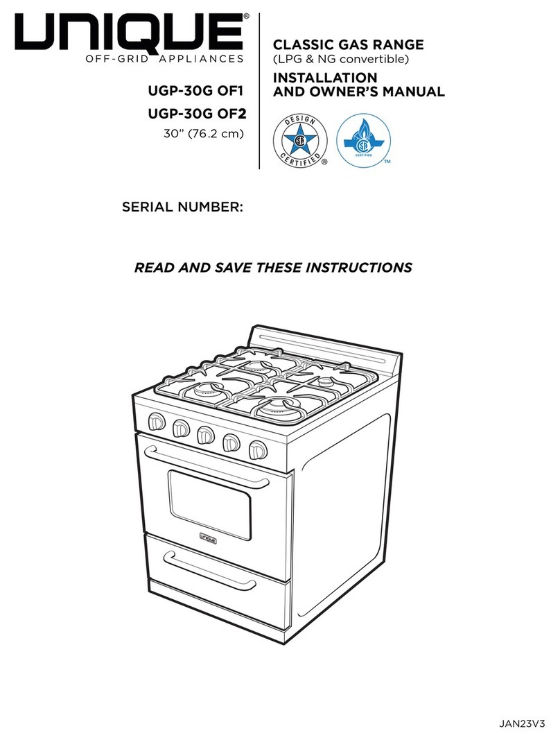 Unique UGP-30G OF2 Installation instructions