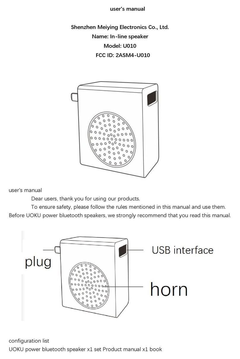 Meiying Electronics U010 Series user manual