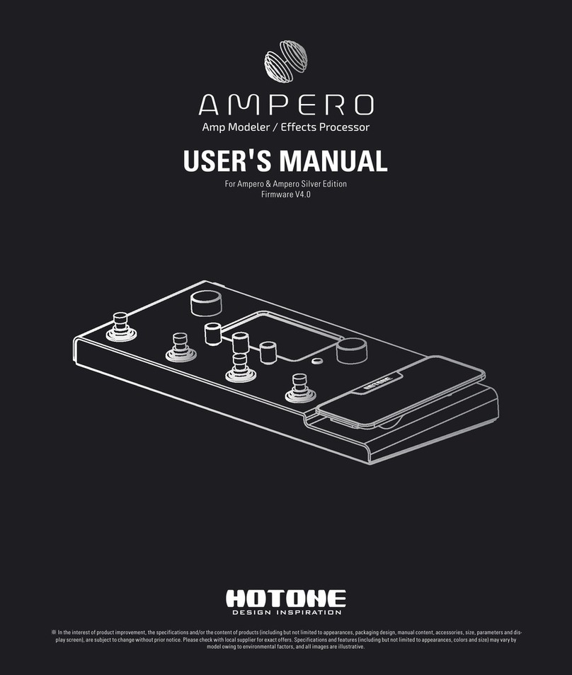 Hotone Ampero MP-100N User manual
