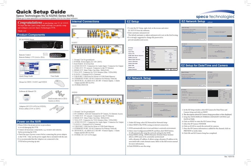 Speco N32NS User manual