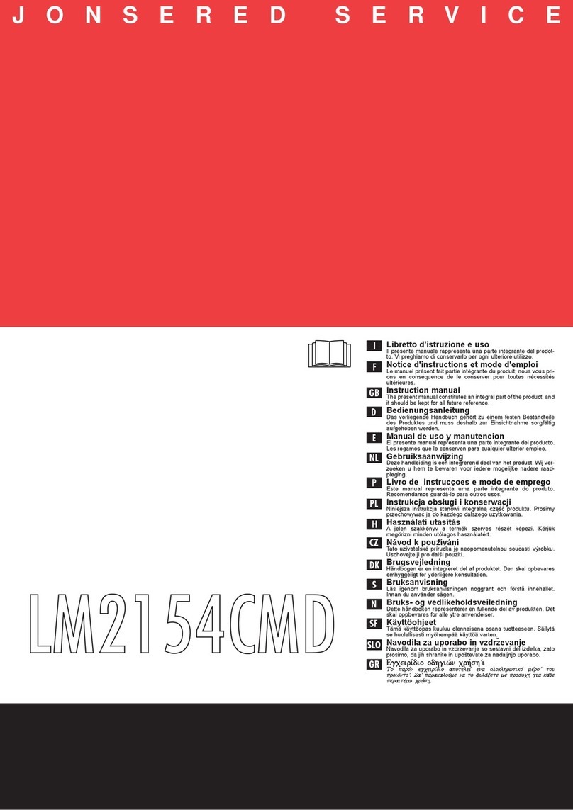 Electrolux LM2154CMD User manual