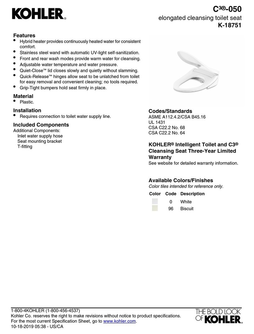 Kohler C3-050 User manual