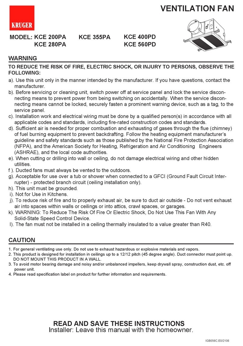Kruger KCE 200PA User manual Kruger KCE 200PA User manual