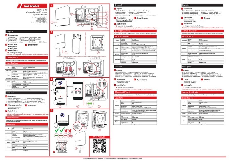 HIK VISION DS-PS1-E-WE quick start guide