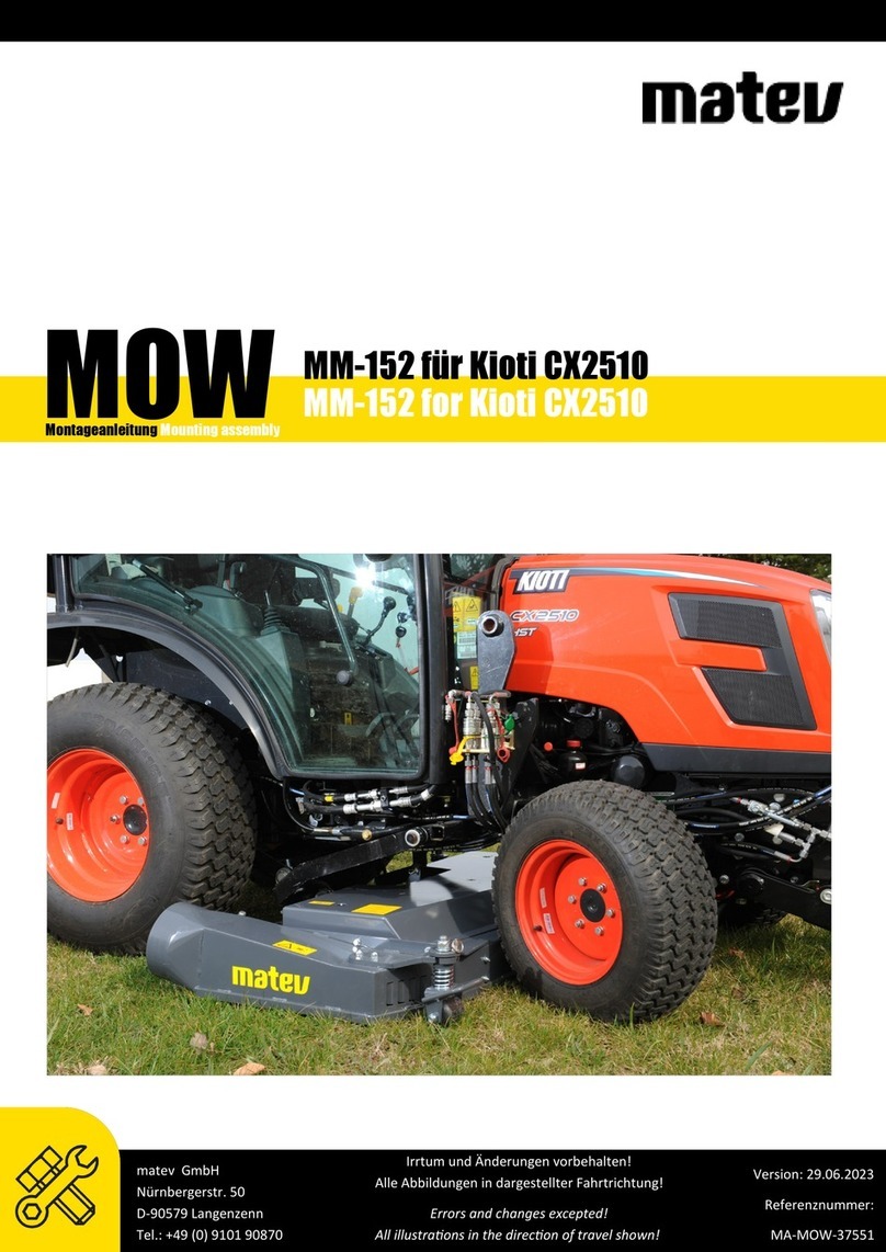 matev MOW MM-152 Mounting